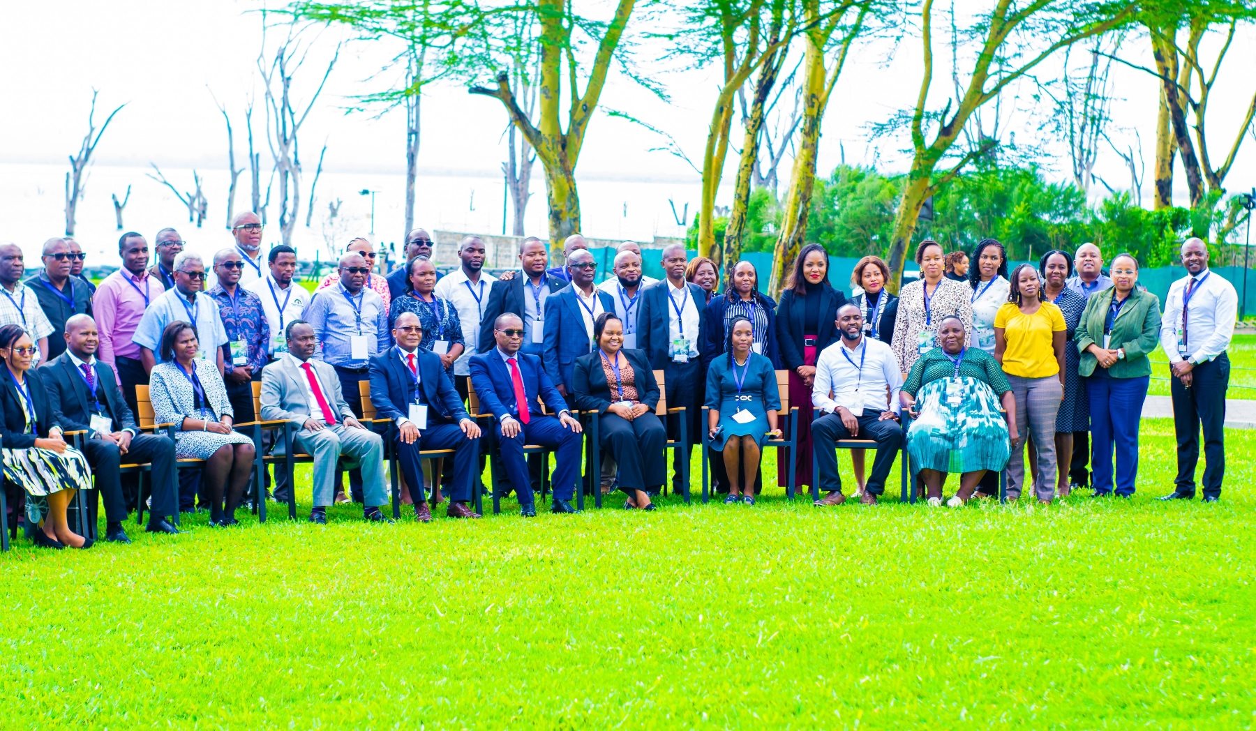 IARS members and delegates at a lakeside conference
