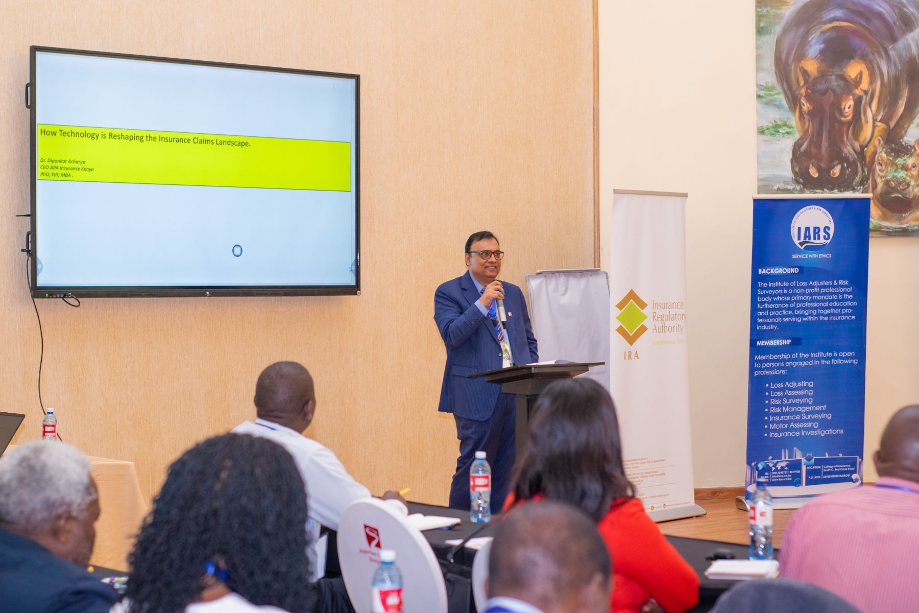 Guest speaker presenting at an IARS conference