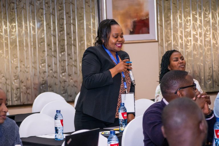 Delegate addressing the room during an IARS seminar